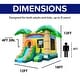 preview thumbnail 5 of 3, HeroKiddo Tropical Breeze Commercial Grade Inflatable Bounce House & Water Slide Combo for Kids - No Blower Included, Outdoor
