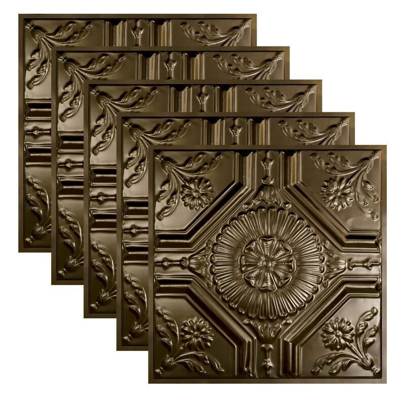 Great Lakes Tin Rochester Lay-in Ceiling Tile - Bronze Burst - 2 x 2