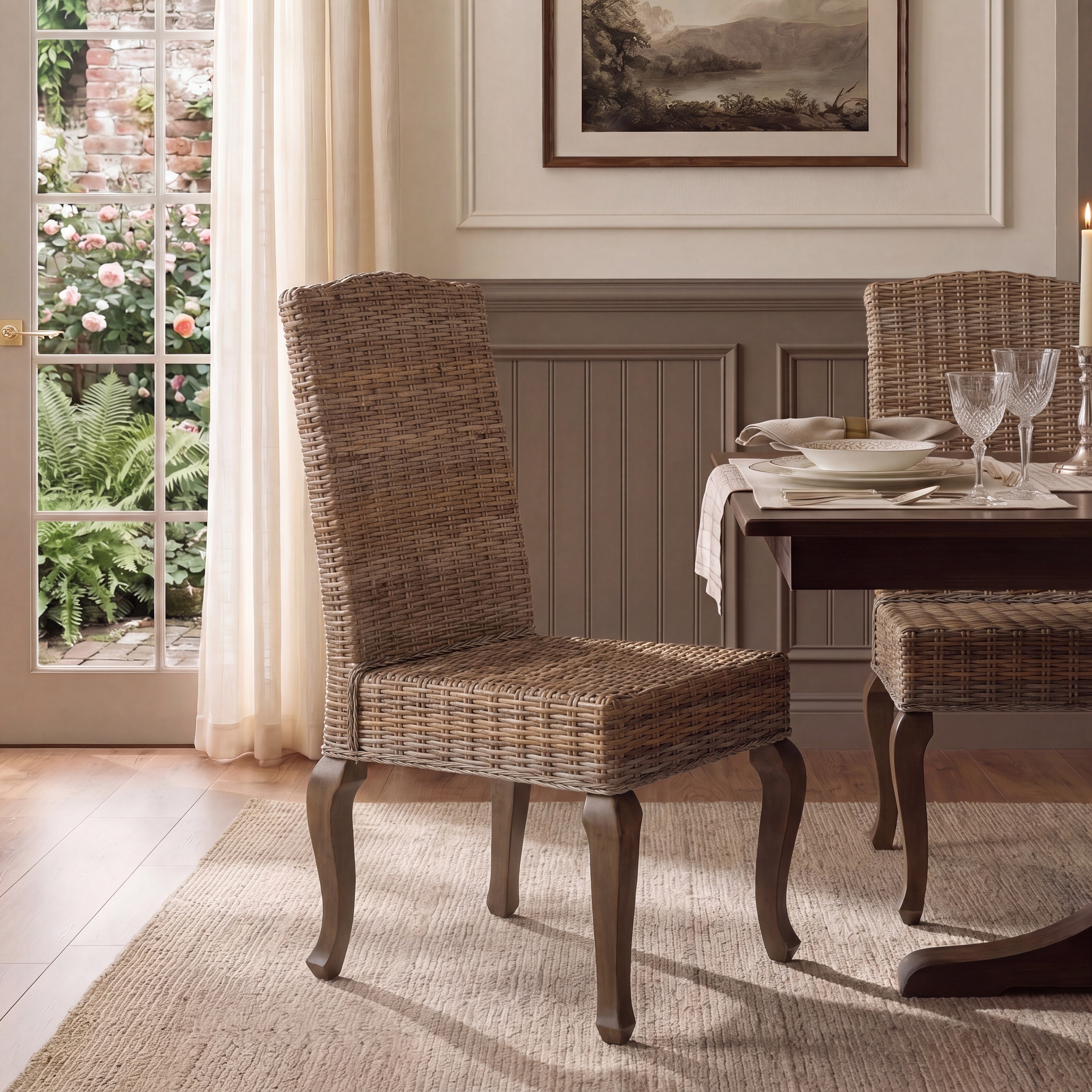 SAFAVIEH Justyne Grey Dining Chair (Set of 2) - 19Wx24Dx41H
