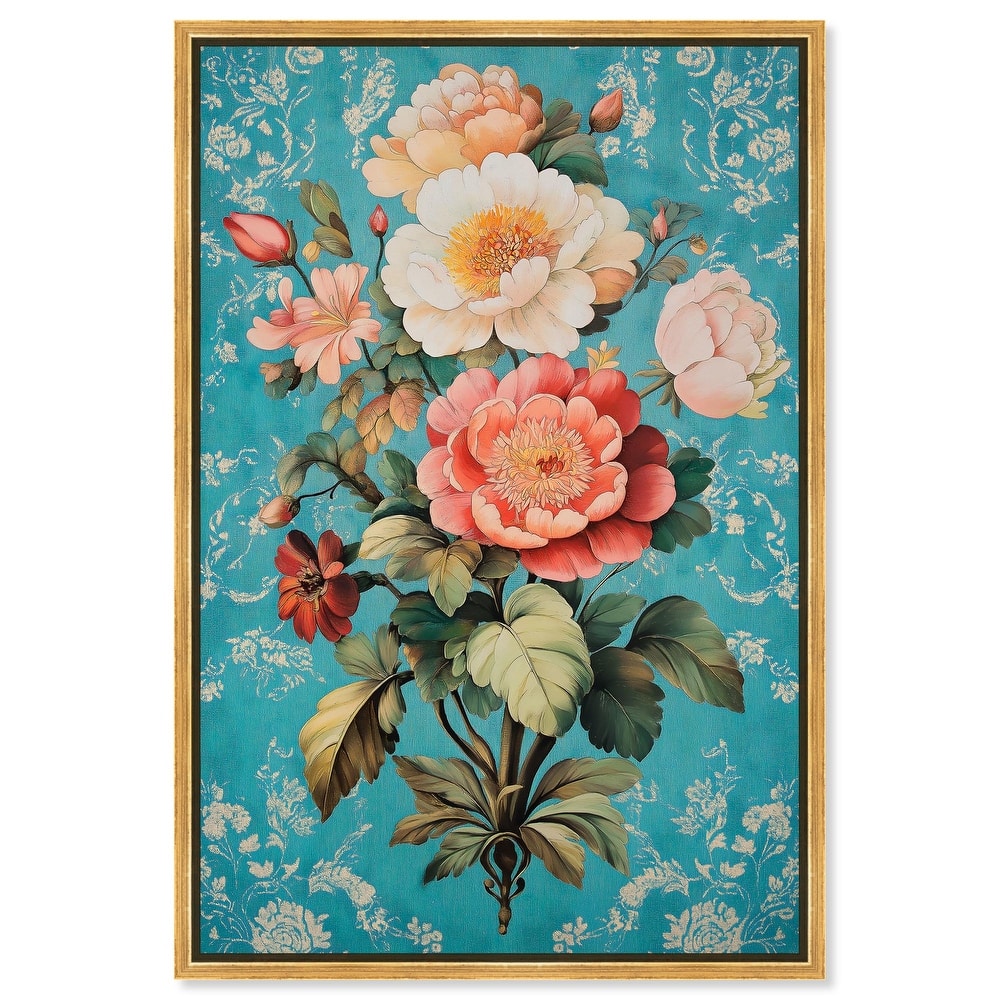Floral Azure Ascent II Canvas by Art Remedy