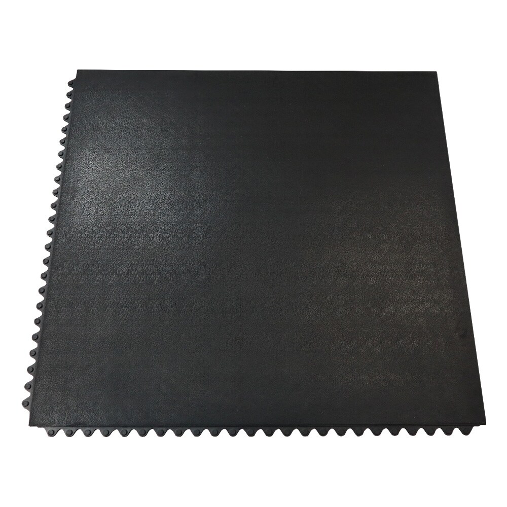 Rubber-Cal "Revolution" Interlocking Rubber Floor - 12mm x 36 in x 36 in - Rubber Tiles