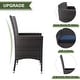 preview thumbnail 19 of 52, Kullavik Outdoor Dining Set, Rattan Patio Furniture Dining Table & Chairs
