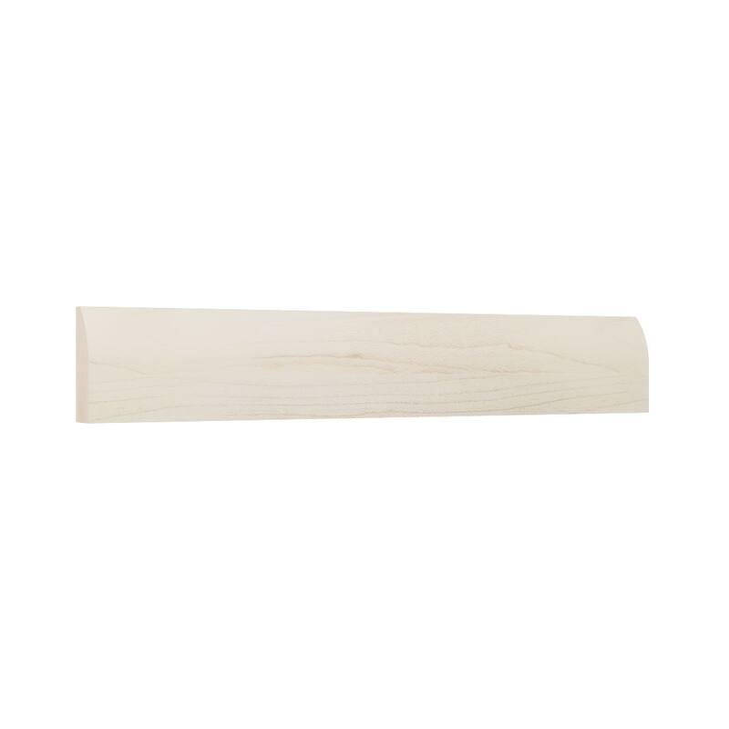 WM827: 3/8-in D x 1-1/4-in W x 96-in L Americraft Solid Hardwood Stain Grade Modern Stop Moulding