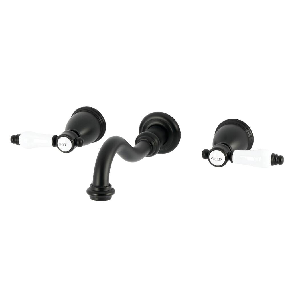 Kingston Brass Bel-Air Double-Handle Wall Mount Bathroom Faucet