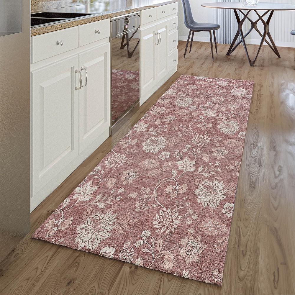 Premium Washable Super Soft Floral Garden Mayfield Rug