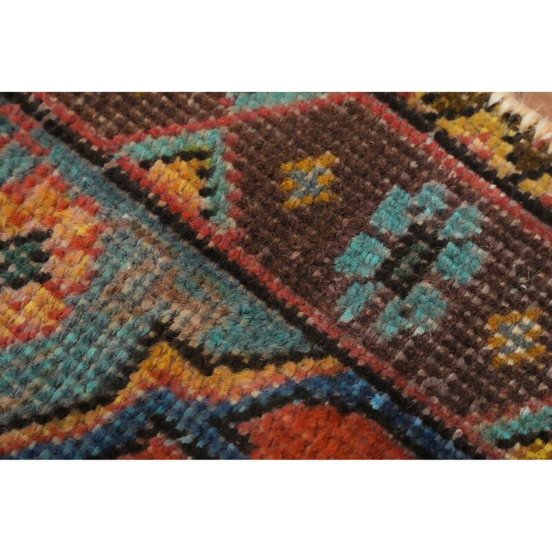 Hand Knotted Oriental 100% Wool Carpet Traditional Medallion Oranges & Rust Tabriz Area Rug - 4' 3'' X 2' 11''