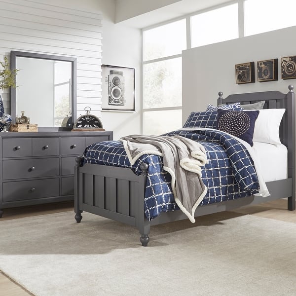 slide 2 of 29, Liberty Furniture Cottage View Youth Panel Bedroom Set with Bed, Dresser, Mirror - Full or Twin Grey - Full
