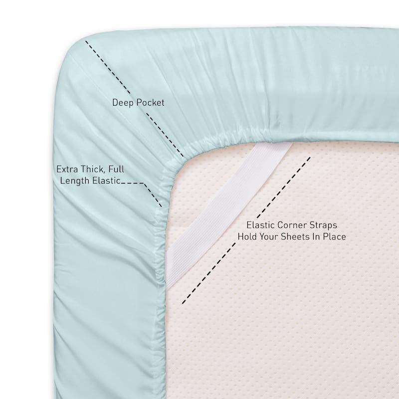 Sweet Home Collection Triple Stitch 4-piece Bed Sheet Set