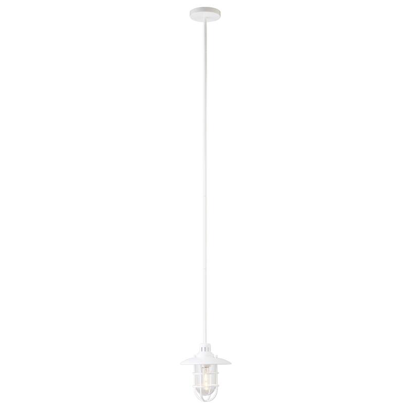 Bay 8.25" Wide Lantern Pendant with Glass/Metal Shade