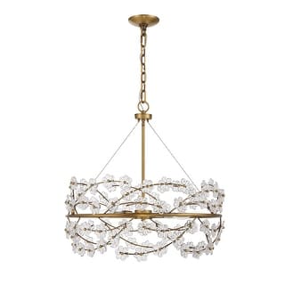Camille 5-Light Chandelier in Warm Brass