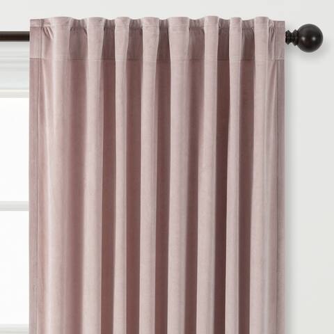 Chanasya Velvet Room Darkening Window Curtain Panel Pair (Set of 2)