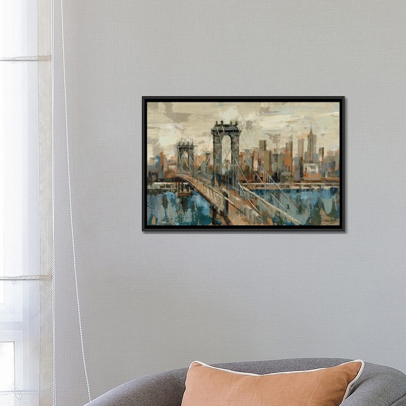 iCanvas "New York View" by Silvia Vassileva Framed Canvas Print