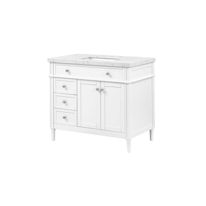 37'' Orinda Bathroom Vanity with Engineered Stone Top