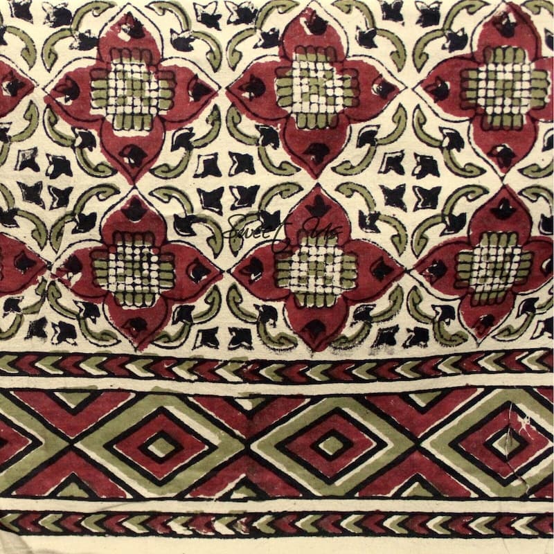 Vegetable Dyed Block Print Cotton Moroccan Tablecloth Collection