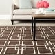 preview thumbnail 6 of 29, Martha Stewart by SAFAVIEH Square Dance Wool/ Banana Silk Rug
