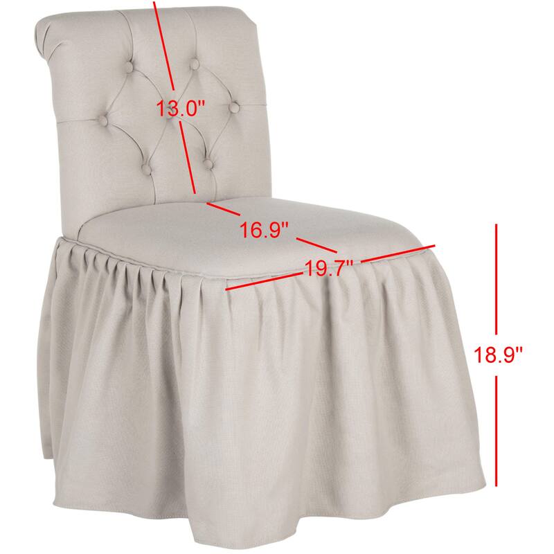 SAFAVIEH Qiana Vanity Chair - 19.7" x 23.6" x 31.9" - 20Wx24Dx32H