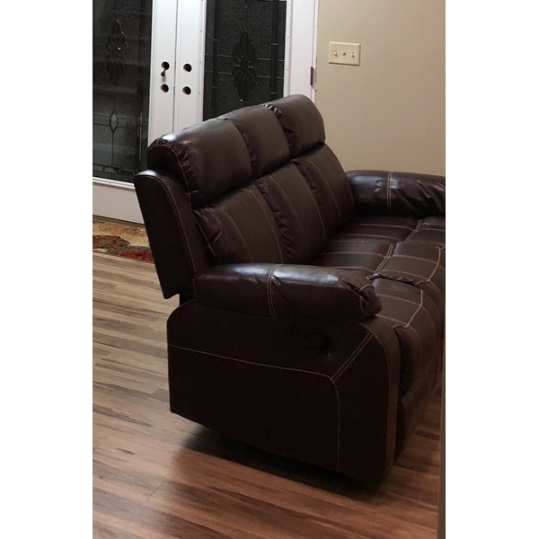 Top Product Reviews For Coaster Company Brown Leather Motion Sofa