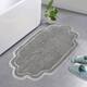 Home Weavers Allure Collection Absorbent Cotton, Machine Washable and Dry Bath Rugs - 21"x34" - Grey