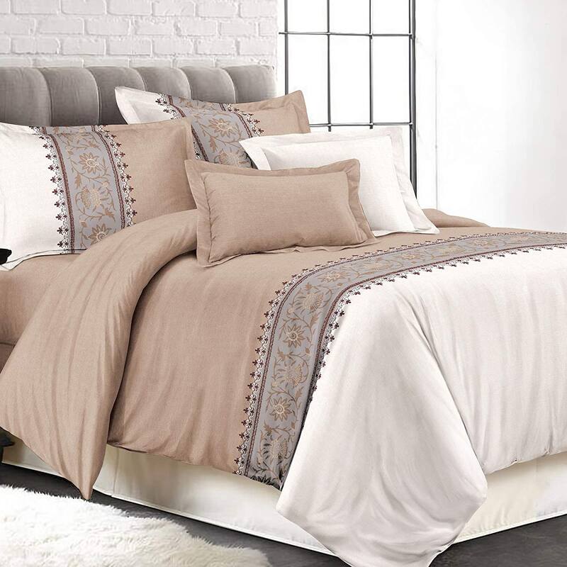 Shatex Kids 2 Piece Textured Striped Comforter Set