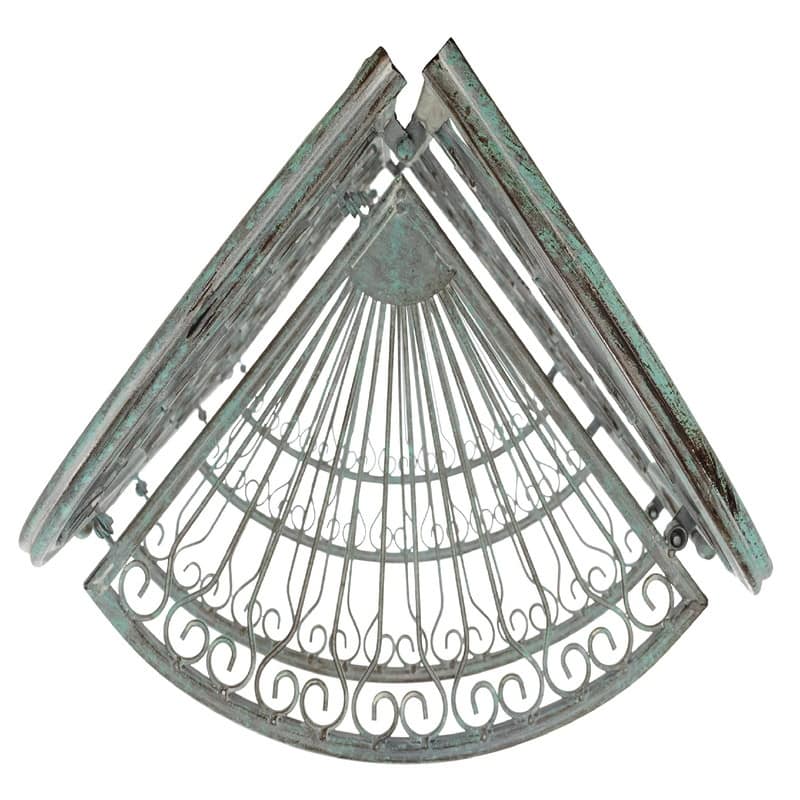 4-Tier Corner Shelf - 13.8"D x 13.8"W x 59.8"H