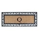 preview thumbnail 141 of 187, Non Slip Coir Low Profile Myla Monogrammed Entry Doormat, 17.7"x47.25" monogrammed q