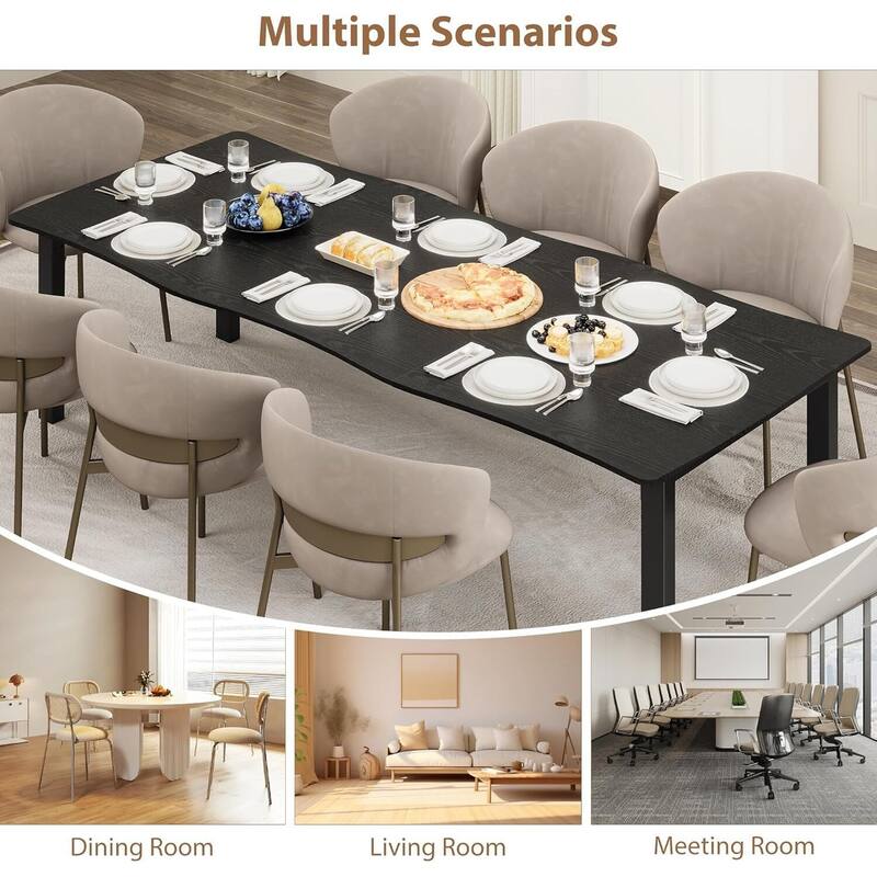 70.9 Inch Kitchen Dining Table Set for 6-8 for Dining Room, Kitchen, or Office (Only Table)