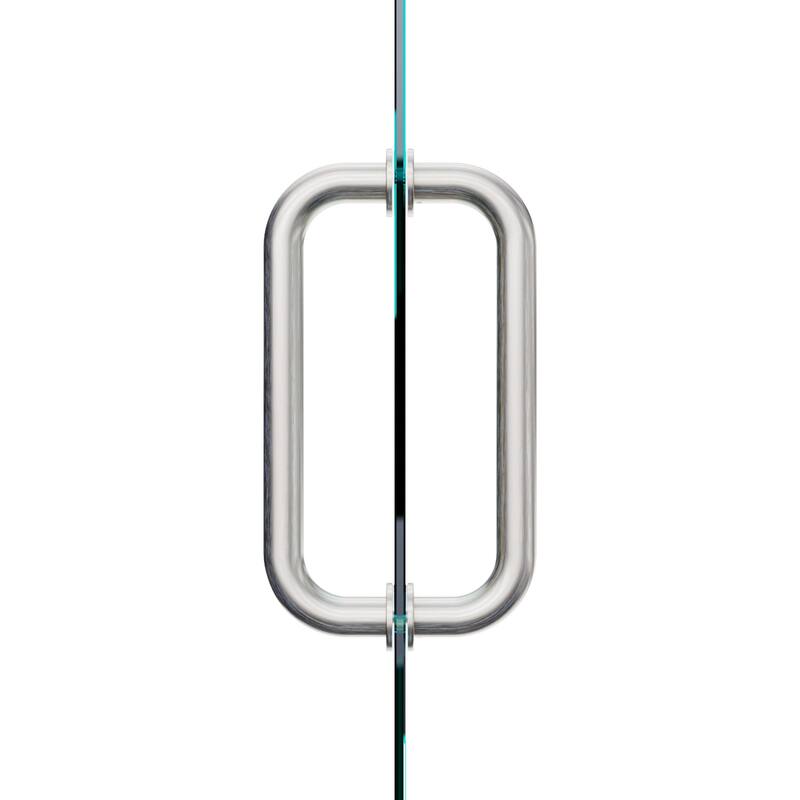 Elegant Back to Back Stainless Steel Shower Glass Door Pull Handle