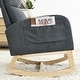 preview thumbnail 48 of 48, Modern Tufted Accent Rocking Chair, Upholstered Nursery Glider Rocker with High Backrest for Baby and Kids