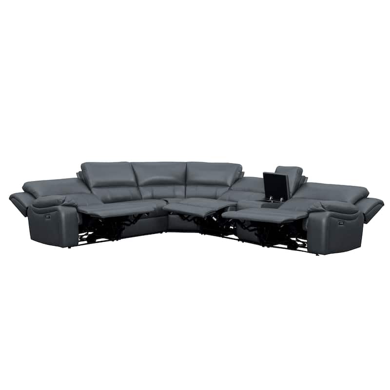 Acadia Transitional Power Reclining Sectional Sofa