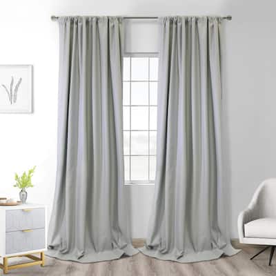 Brooklyn Blackout Dual Header Curtain Panel