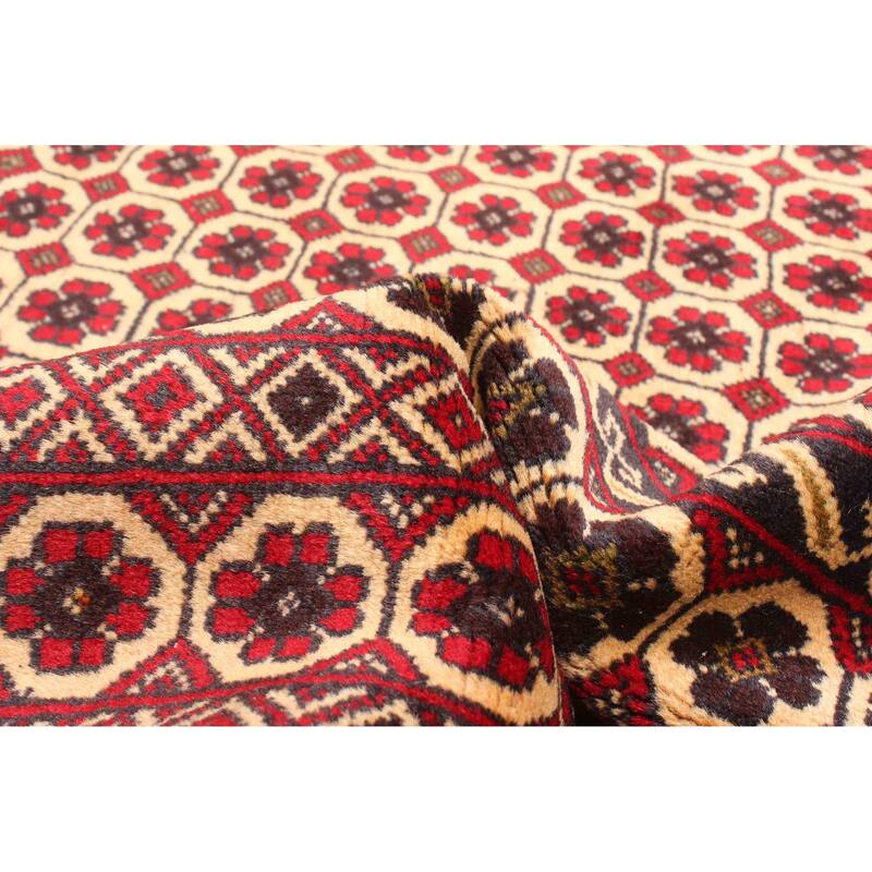 ECARPETGALLERY Hand-knotted Teimani Beige Wool Rug - 3'11 x 6'4