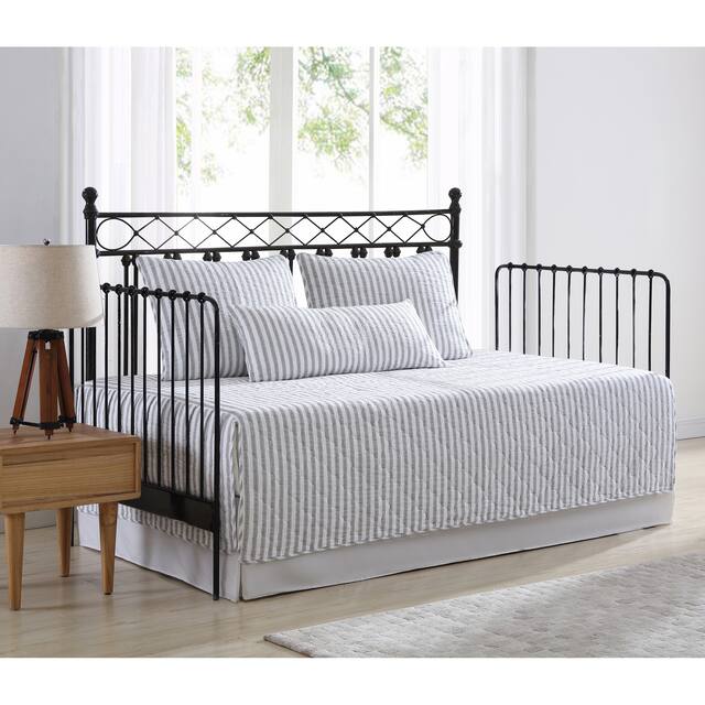 Stone Cottage Willow Way Ticking Stripe Cotton Daybed Cover Set