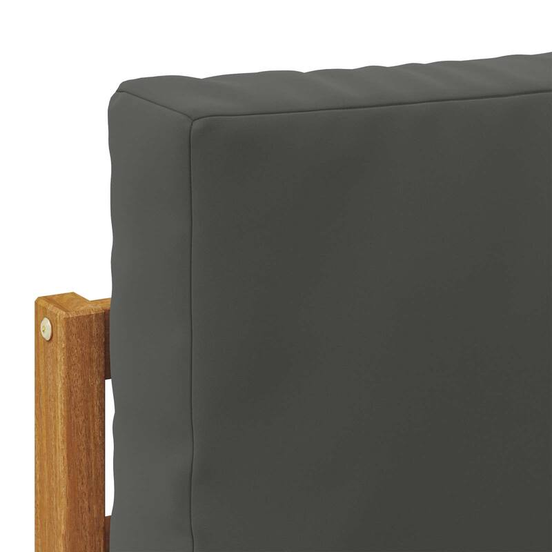 vidaXL Outdoor Sofa Set with Cushion 10 pcs Natural and Anthracite