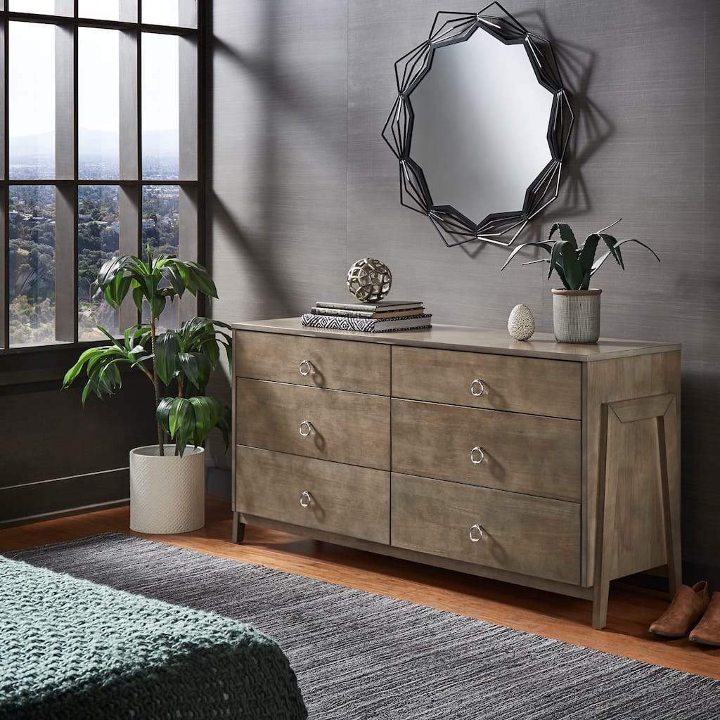 Barnnes Wood 6-Drawer Dresser by iNSPIRE Q Modern