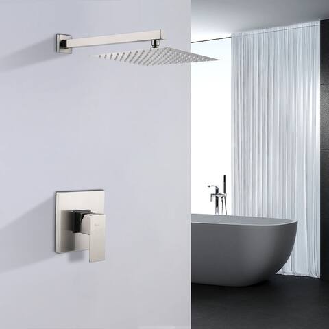 Rainfall Pressure Balanced Shower Faucet with Rough-in Valve