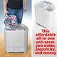 preview thumbnail 4 of 8, Deco Gear 13LB Portable Compact Twin Tub Washing Machine with Spin Dry