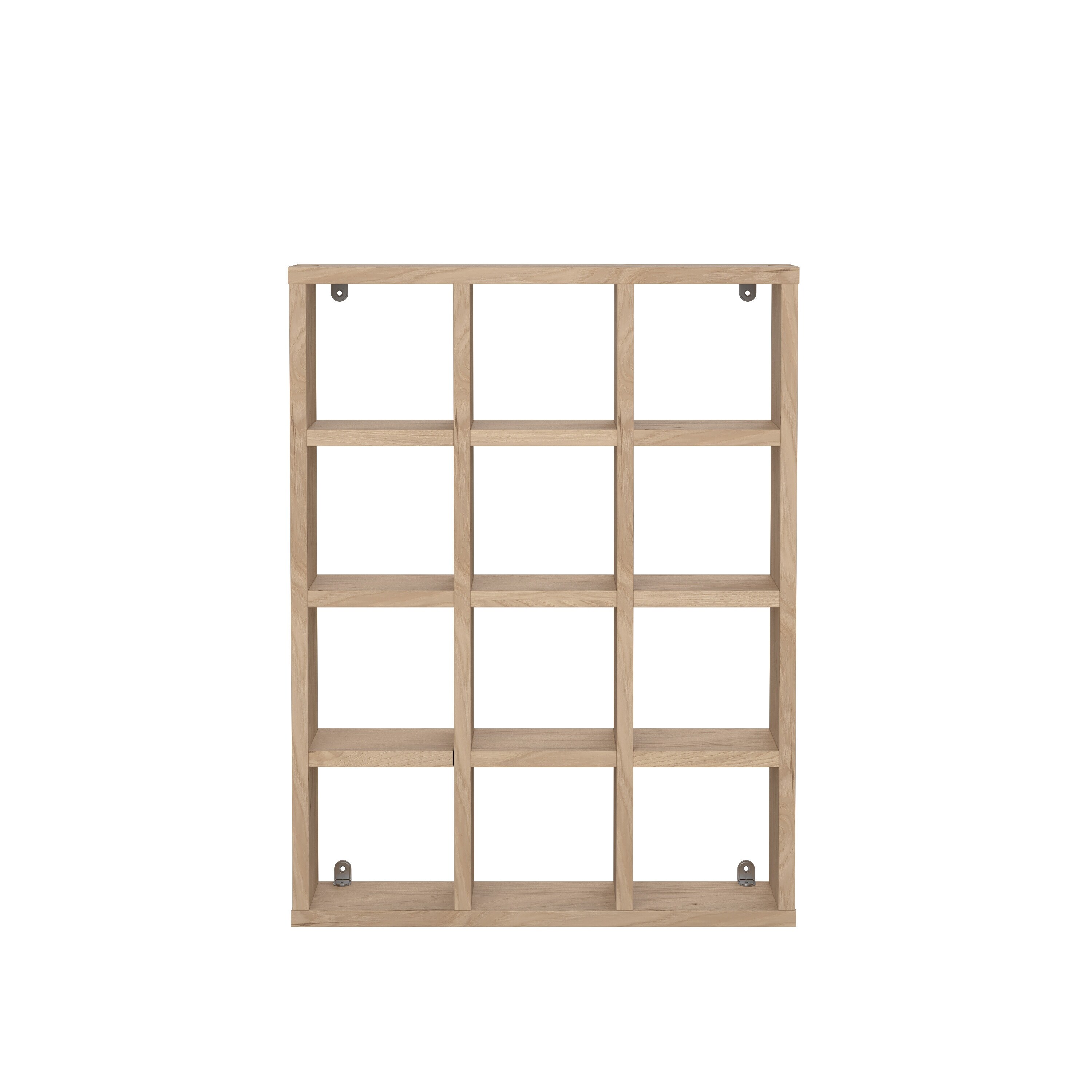 Porch & Den Hyper 12 Cubby Wall Unit, Jackson Hickory - On Sale