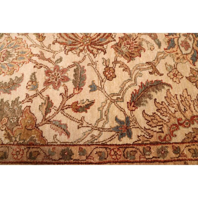 ECARPETGALLERY Hand-knotted Jamshidpour Ivory Wool Rug - 8'1 x 10'1