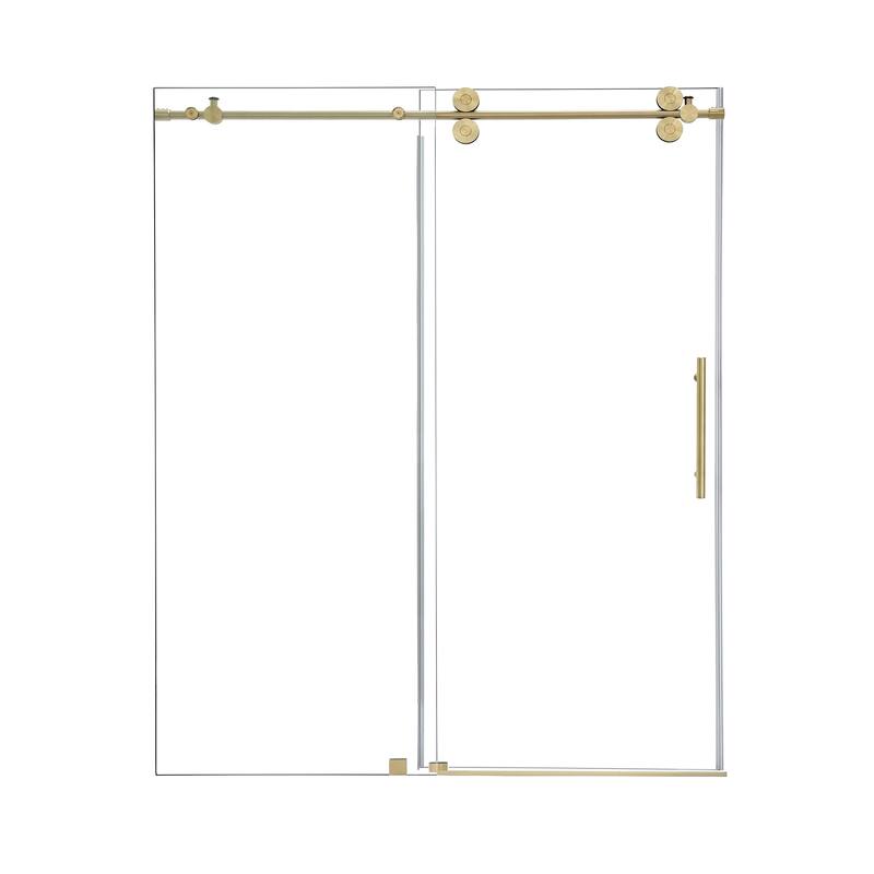 Altair Lazaro Single Sliding Frameless Shower Door with Clear Glass