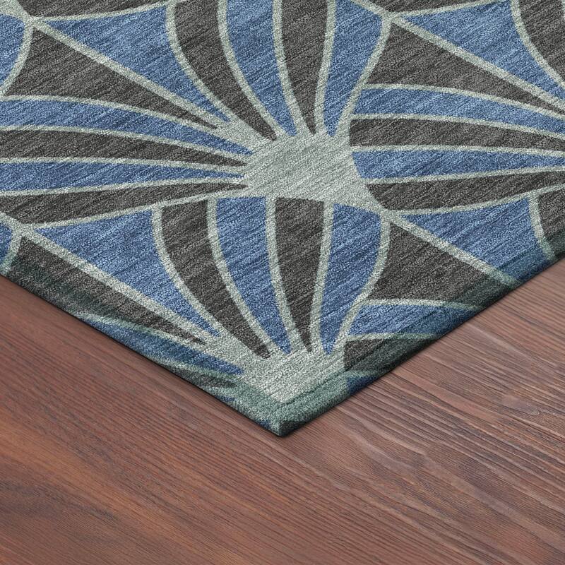 Machine Washable Indoor/ Outdoor Casual Kim Chantille Rug