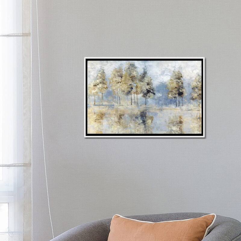 iCanvas "Blue Golden Forest" by Sally Swatland Framed Canvas Print