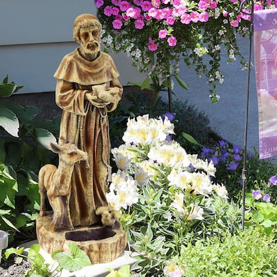 EROMMY Outdoor Religious Statue - Waterproof Garden Decor for Patio, Porch, and Courtyard