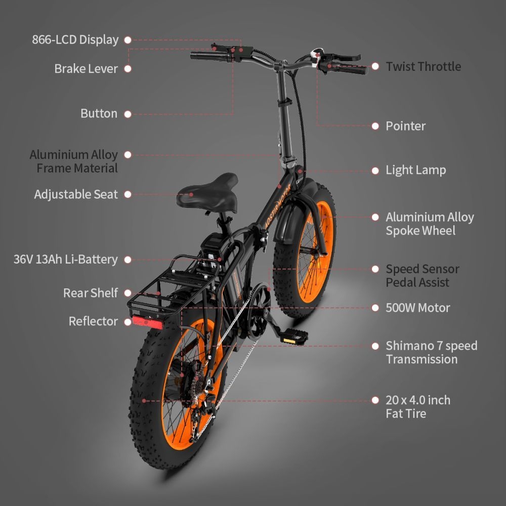 20 inch electric folding bike 500 watt online