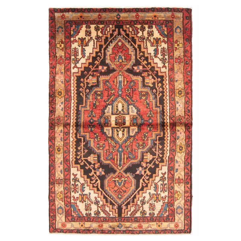 ECARPETGALLERY Hand-knotted Anadol Black Wool Rug - 3'10 x 5'11 - Black - 3'10 x 5'11