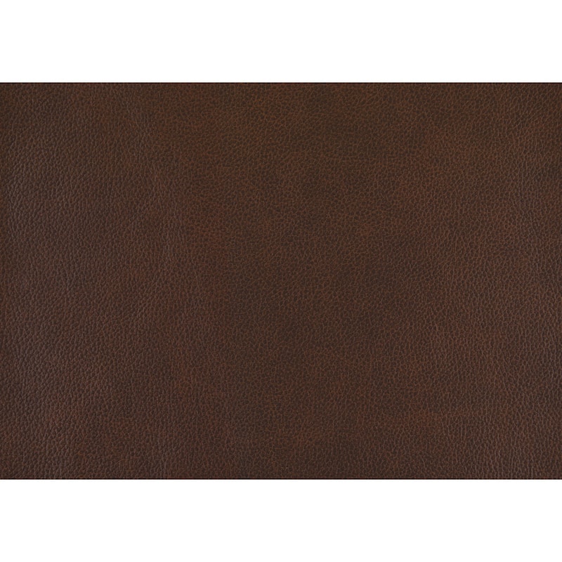 Sen 88 Inch Low Back Tufted Sofa, Brown Top Grain Leather, Metal Legs
