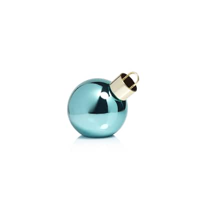 LED Oversized 7.75" Blue Glass Ball Ornament - 7.75