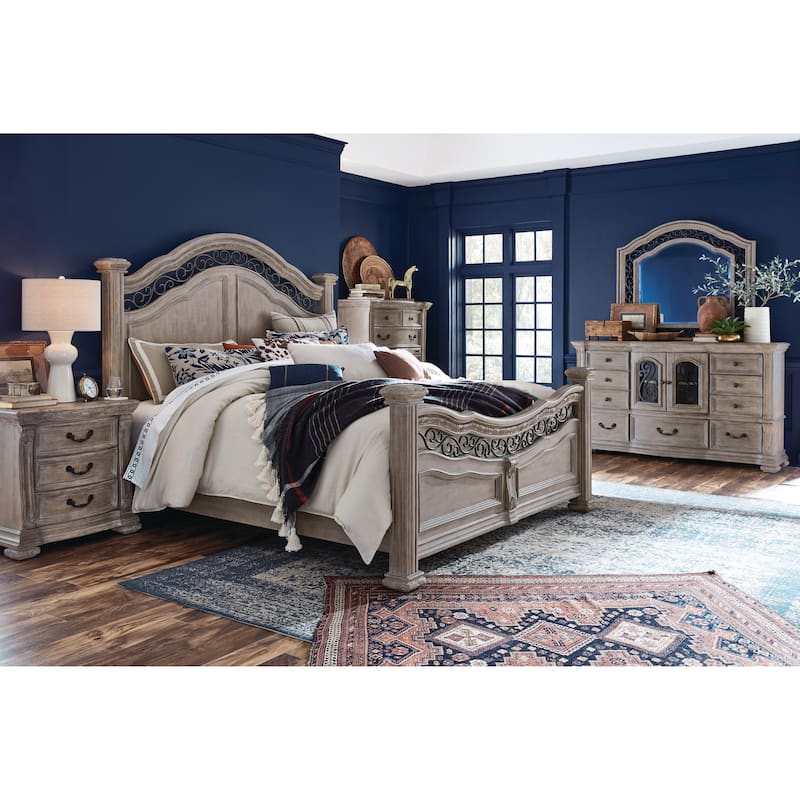 Magnussen Home Marisol Fawn Panel Bed