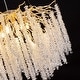 preview thumbnail 9 of 16, 40 in. Gold Modern Crystal Chandelier Tree Branches Rectangular Chandelier Kitchen Island Pendent Light for Dining Room