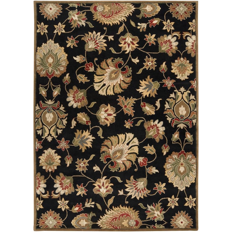 Livabliss Caesar Handmade Floral Wool Area Rug