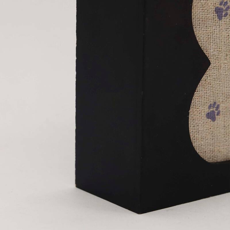 Farmhouse Dog Signs with Cutout Bone Shaped, Gifts For Dog Lovers, Black
